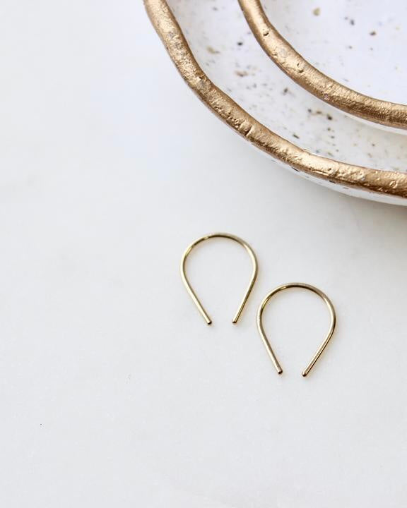 Tiny Horseshoe Earrings